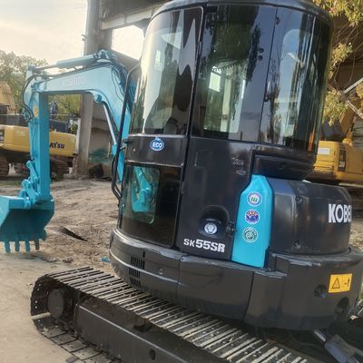 Tracked hydraulic Kobelco second-hand excavator SK55SR