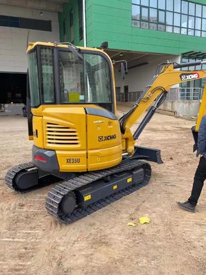 Export of second-hand XCMG XE35U small excavator and mini excavator